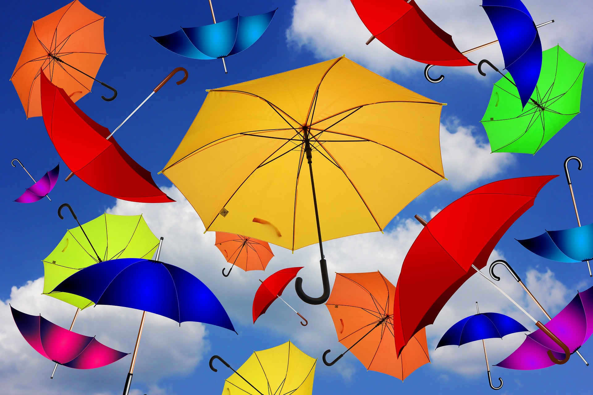 Fähigkeiten wie bunte Regenschirme: Eine Spezialfähigkeit umringt von einer Vielfalt von Fähigkeiten